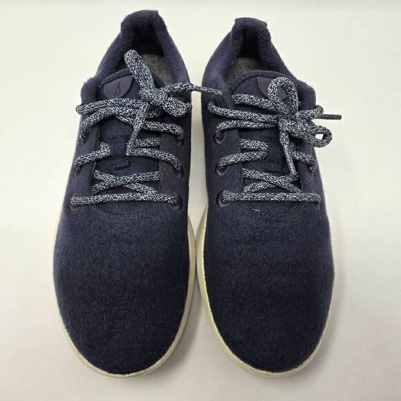 ALLBIRDS WR WOOL RUNNER BLUE MERINO WOOL CASUAL RUNNING SHOES MENS SIZE 10 - Picture 2 of 8